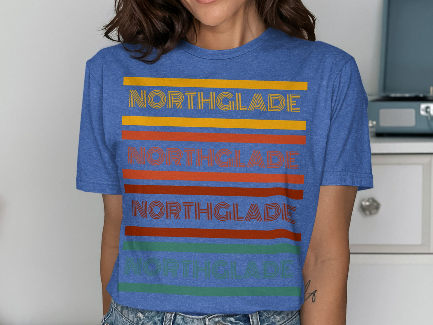 Colorful Northglade Striped Graphic T-shirt product type
